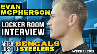 Evan McPherson on Missed Field Goal in Bengals Loss to Steelers  NFL Week 1 [upl. by Arakal]