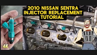 2010 NISSAN SENTRA FUEL INJECTOR REPLACEMENT TUTORIAL [upl. by Penman]