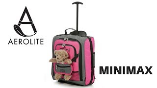 What Travel Bag is best For Kids  AEROLITE  MINIMAX GREYPINK [upl. by Noxin]