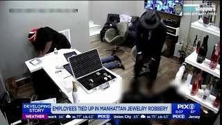 Employees bound in Midtown jewelry store robbery in Manhattan [upl. by Findlay678]