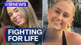 Melbourne teens on life support after suspected methanol poisoning identified  9 News Australia [upl. by Novyak346]