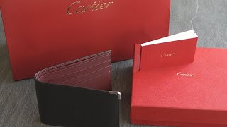 Must de Cartier WALLET Brieftasche Black  6credit card wallet Black  UNBOXING  REVIEW [upl. by Tedd]