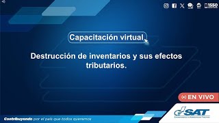 Destrucción de inventarios y sus efectos tributarios [upl. by Kcirdde]