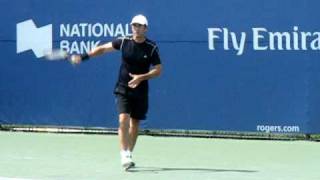 Darren Cahill Hitting with Verdasco in Toronto [upl. by Notyrb]