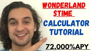 Wonderland TIME CALCULATOR TUTORIAL  72000 APY Crypto DAO Staking How To Make 6000 Per Month [upl. by Sinegold]