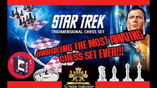 Tridimensional Chess Set Star Trek 3D from The Noble Collection Unbox  Review HD Best chess ever [upl. by Evot]