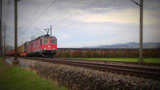 SBB Re 66 und Re 44 bei Wichtrach [upl. by Ahsiener153]