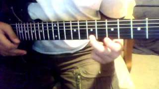 Guitar Vids  How to Play Tuesdays Gone intro solo WITH TABS [upl. by Fanny]