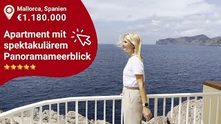 Exklusive Apartment auf Mallorca mit spektakulärem Panoramameerblick für €1 180 000  Jetzt ansehen [upl. by Aramac118]