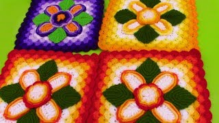 Cuadrados para Colchas tejidos a crochet [upl. by Etteragram891]