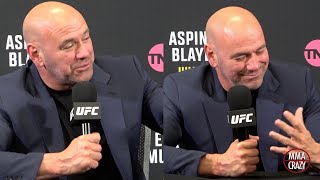 Dana White CLASHES with Reporter over Palestine Flag question [upl. by Cal641]