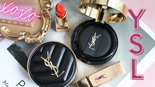 YSL NỮ HOÀNG CUSHION  LUMINOUS MATTE CUSHION FOUNDATION amp SON ROUGE PUR COUTURE HIGH ON STARS [upl. by Romonda937]