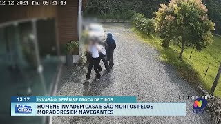 Dois homens mortos durante invasão em casa em Navegantes [upl. by Gierk]