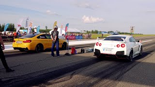 BMW 435d F32 xDrive St3 vs Nissan GTR R35 14 mile drag race [upl. by Ajat]