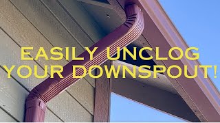 How to Fix a Downspout that Stopped Draining [upl. by Bayless]