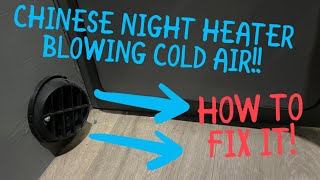 CHINESE NIGHT HEATER BLOWING COLD AIR  Diesel heater error fixed  2021 [upl. by Swartz741]