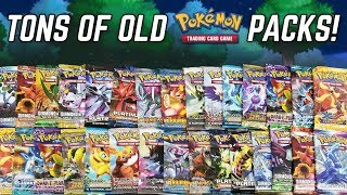 OPENING OLD PACKS OF POKEMON CARDS [upl. by Rephotsirhc385]