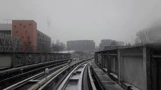 Métro de Lille Rebroussement difficile en VAL 208 HP90 à 4 Cantons à cause des conditions météo [upl. by Bryana540]