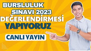 BURSLULUK SINAVI 2023 SORULARI YANITLIYORUZ I CANLI YAYIN [upl. by Georglana]