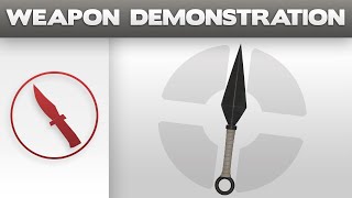 Weapon Demonstration Connivers Kunai [upl. by Immas]