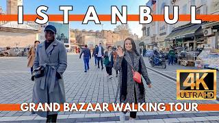 ISTANBUL GRAND BAZAAR 11 DECEMBER 2023 4K WALKING TOUR [upl. by Nylessoj]