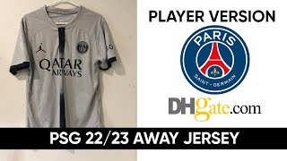 PSG Away Jersey 2223 DHgate Fan Version REVIEW [upl. by Eikram124]