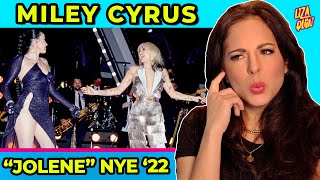 Miley Cyrus quotJolenequot NYE 22 Reaction  Learn From Your Faves ft Noah Cyrus [upl. by Dudley]