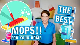 Favorite Mops for Cleaning Homes  What Mop Should You Get [upl. by Shippee]