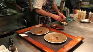 Plating Braised Beef Short rib with Red Pepper at LAutre Pied London [upl. by Ayahsey779]