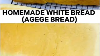 HOMEMADE WHITE BREADAGEGE BREADHow to make simple white bread ambassadorstores bread milkbread [upl. by Denney]