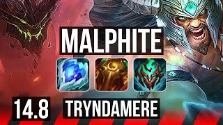 MALPHITE vs TRYNDAMERE TOP  819  EUW Master  148 [upl. by Sinegra]