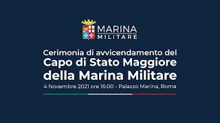 Cerimonia di avvicendamento del Capo di Stato Maggiore della Marina Militare [upl. by Sarina]