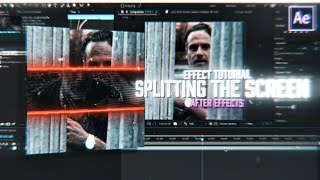 How To Make Tiktok Splitting Screen Effect  After Effects Tutorial [upl. by Oremar]