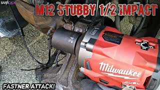 MILWAUKEE 12 STUBBY IMPACT WRENCH DEMO PART 2555 [upl. by Ariadne]