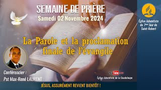 VIVRE ET PROCLAMER LA PAROLE DE DIEU  Samedi 2 Novembre 2024 [upl. by Appleby]