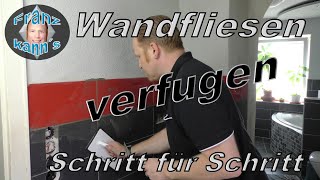 Wandfliesen verfugen  DIY [upl. by Einamrej]