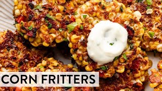 Corn Fritters  Sallys Baking Recipes [upl. by Zacharia]