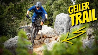 Spektakulär geiler Singletrail 😮 Steine Klippen Buchten E BIKE Tour  toffer [upl. by Fornof]