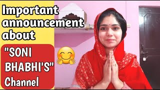 Announcement about BHABHIS New Channel [upl. by Arytal]