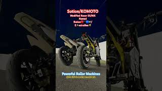 Sotion Swingarm kit Fw01 and KO Moto big block Rationelectrobee Modified RaZor SxMx frame 72V 42ah [upl. by Aislehc]