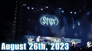 Styx Concert  Stir Cove Council Bluffs Iowa August 26th 2023 [upl. by Caesaria667]