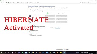 Solved Getting Hibernate option on Windows 10 Power Options using command prompt [upl. by Nilek854]