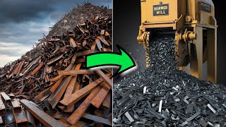 The Power Behind Scrap Metal Recycling Hammer Mill Crusher [upl. by Blythe]