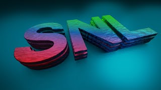 Blender 3D Text Design Blender Tutorial [upl. by Jaye]