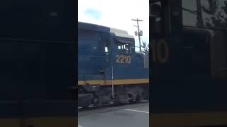 CSX slug shoving a chessie caboose [upl. by Elery]