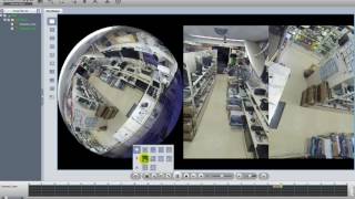防犯カメラDahua製360°カメラバックアップデータ再生映像 [upl. by Rafaelita]