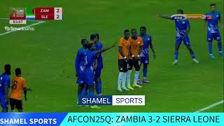 AFCON ZAMBIA 32 SIERRA LEONE  ALL GOALS LIVE [upl. by Dlaner]