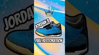 JORDAN 3 POWDER BLUE FULL RESTORATION 🔥🤯 SUBSCRIBE FOR MORE ✅ [upl. by Bergerac]