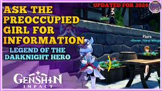 Ask the Preoccupied Girl for Information Darknight Hero Quest 2024 Guide for Genshin Impact [upl. by Esmaria]