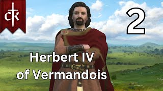 Herbert IV of Vermandois  Crusader Kings 3  Part 2 [upl. by Yran]